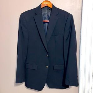 Michael Kors 2 Button Navy Sport Coat Blazer 38R | Premium Buttons Wool Blend